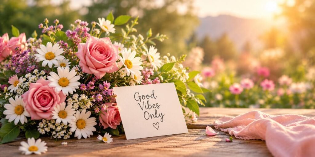 Good Vibes Only Garden Still Life-min